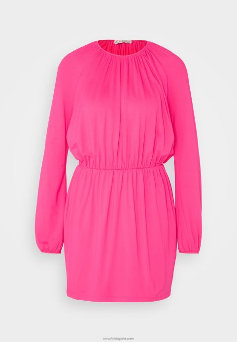sievietes džersija kleita rozā 2LHT187 Anna Field