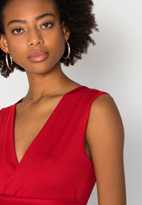 sievietes džersija kleita sarkana 2LHT172 Anna Field