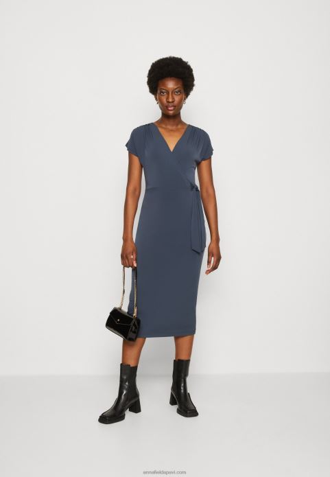 sievietes džersija kleita tumši zila 2LHT139 Anna Field