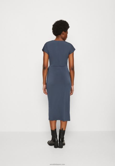 sievietes džersija kleita tumši zila 2LHT139 Anna Field