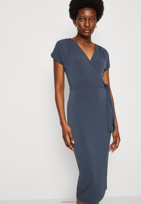 sievietes džersija kleita tumši zila 2LHT139 Anna Field