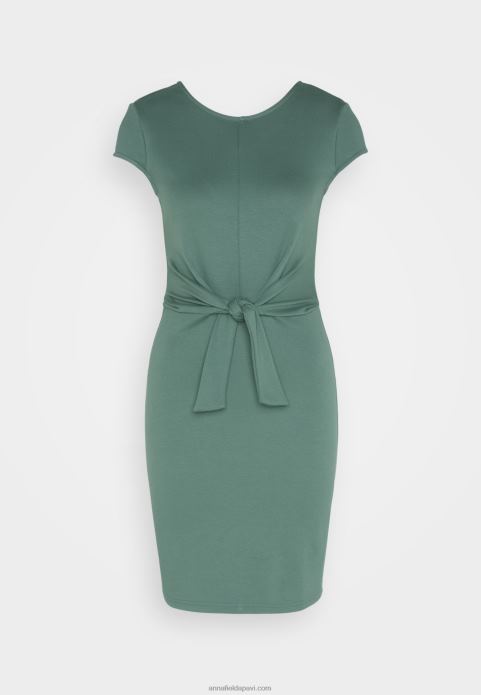 sievietes džersija kleita zaļa 2LHT175 Anna Field