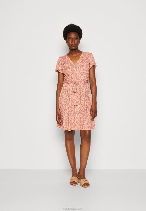 sievietes dienas kleita brūna/balta 2LHT3 Anna Field