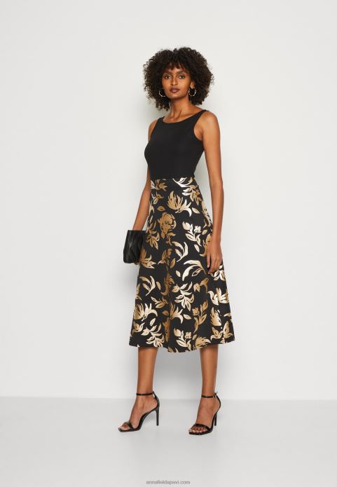 sievietes dienas kleita melna 2LHT24 Anna Field