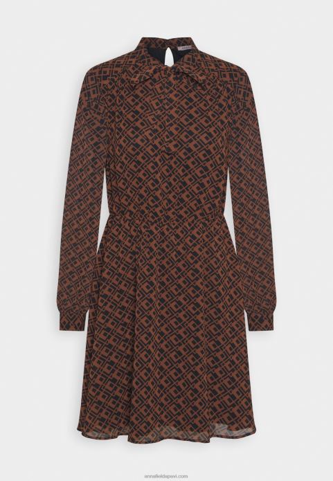 sievietes dienas kleita melna/brūna 2LHT5 Anna Field