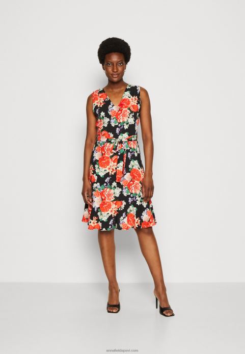 sievietes dienas kleita melna/sarkana 2LHT17 Anna Field