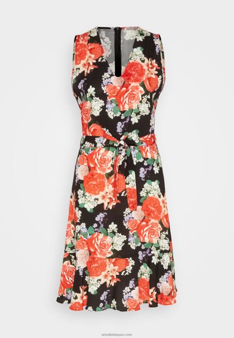 sievietes dienas kleita melna/sarkana 2LHT17 Anna Field