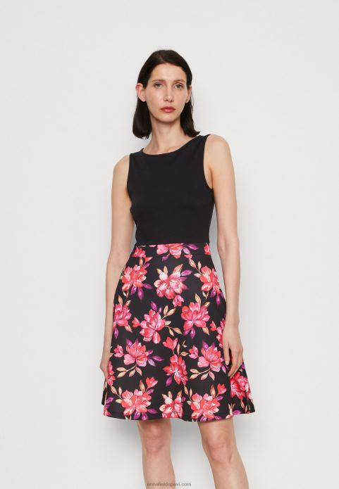 sievietes dienas kleita melna/sarkana/violeta 2LHT11 Anna Field