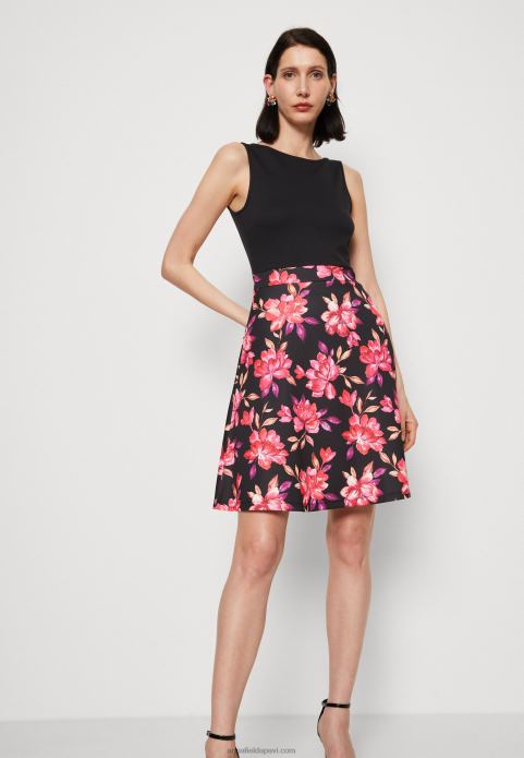 sievietes dienas kleita melna/sarkana/violeta 2LHT11 Anna Field