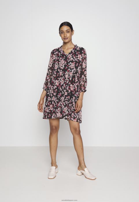 sievietes dienas kleita rozā/melna/daudzkrāsaina 2LHT31 Anna Field