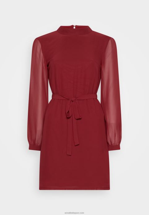 sievietes dienas kleita tumši sarkana 2LHT1 Anna Field