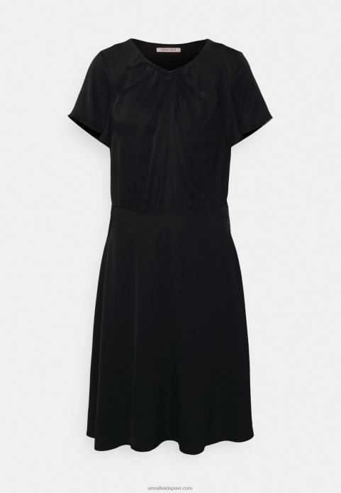 sievietes kokteiļkleita ballīšu kleita melna 2LHT56 Anna Field