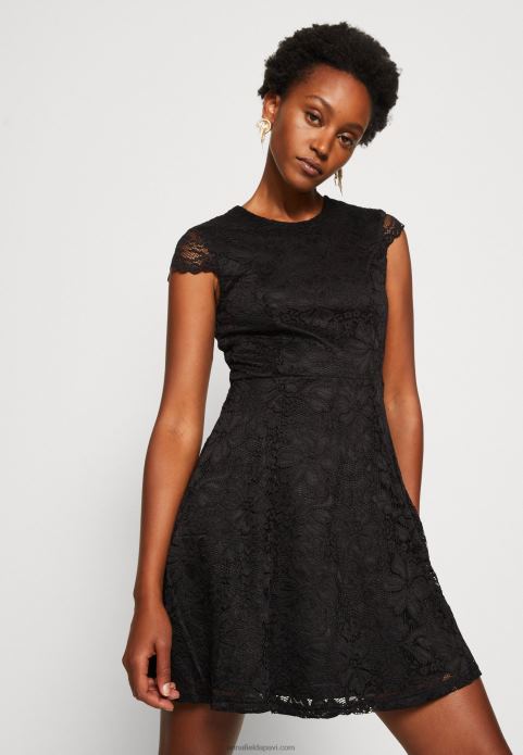 sievietes kokteiļkleita ballīšu kleita melna 2LHT64 Anna Field