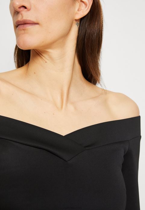 sievietes kokteiļkleitu ballīšu kleita melna/violeta 2LHT71 Anna Field