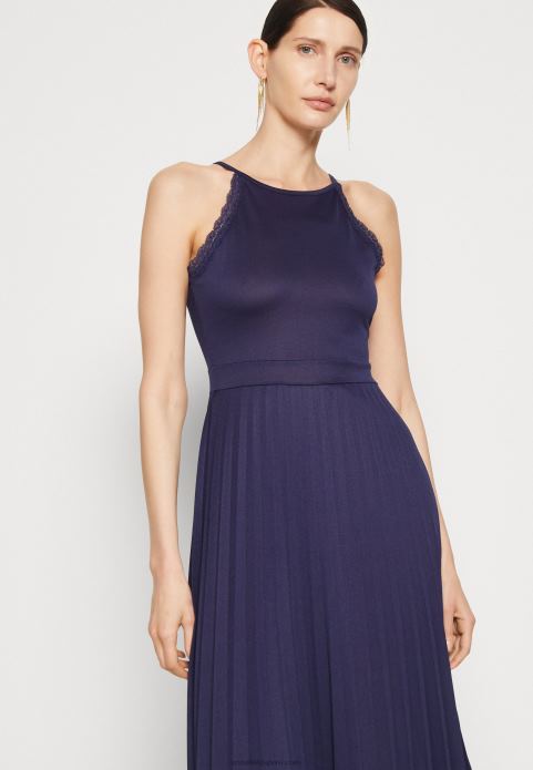 sievietes kokteiļkleitu ballīšu kleita tumši zila 2LHT45 Anna Field