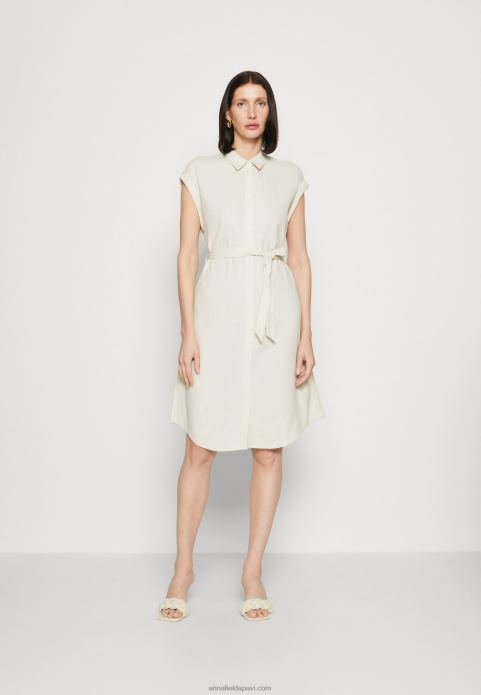 sievietes kreklkleita bēša 2LHT82 Anna Field