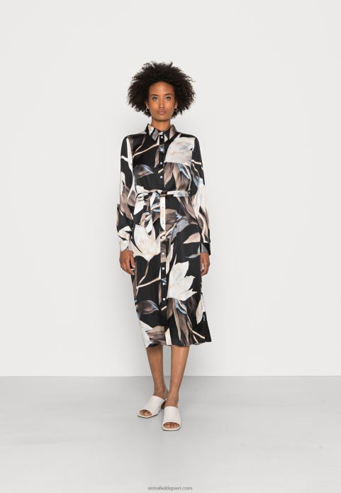 sievietes kreklkleita melna/daudzkrāsu 2LHT93 Anna Field