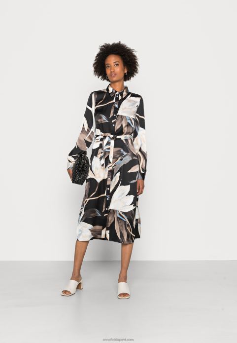 sievietes kreklkleita melna/daudzkrāsu 2LHT93 Anna Field