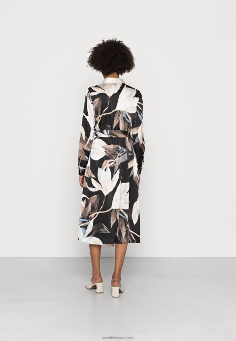 sievietes kreklkleita melna/daudzkrāsu 2LHT93 Anna Field