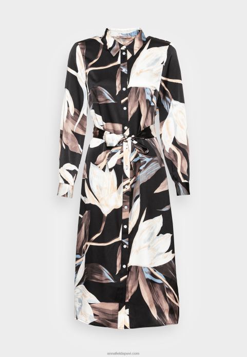 sievietes kreklkleita melna/daudzkrāsu 2LHT93 Anna Field