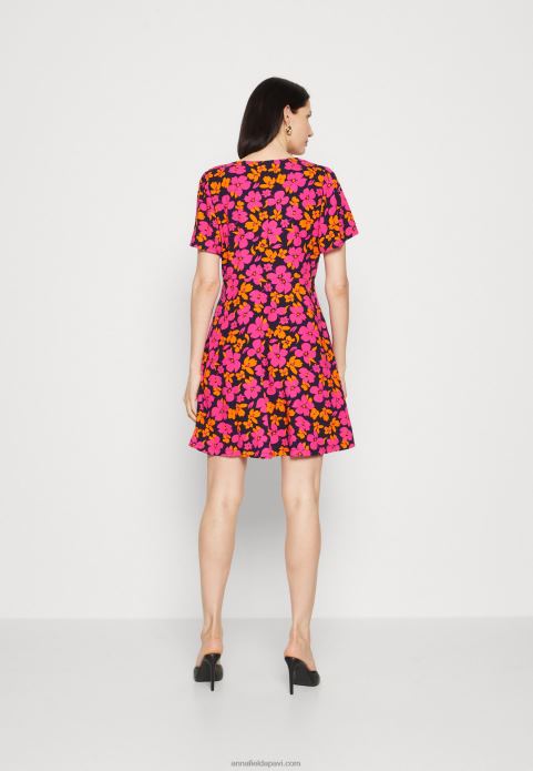 sievietes kreklkleita rozā/oranža 2LHT90 Anna Field