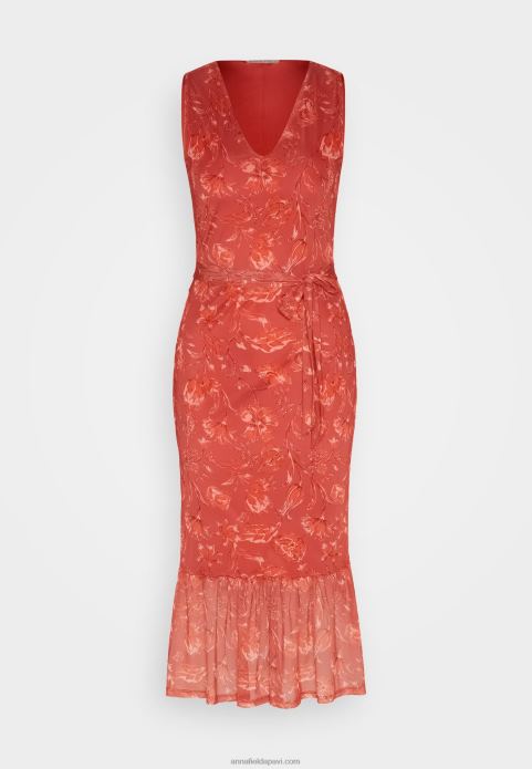 sievietes maiņas kleita bēša/rozā/daudzkrāsaina 2LHT212 Anna Field