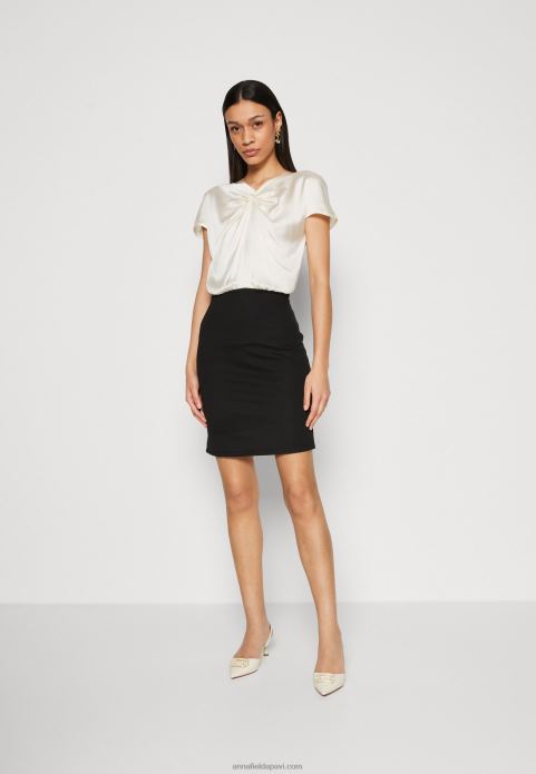 sievietes maiņu kleita gandrīz balta/melna 2LHT195 Anna Field