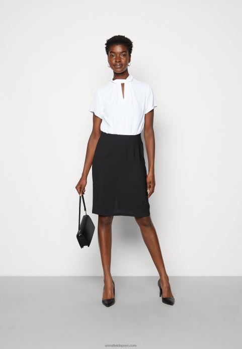 sievietes maiņu kleita melna/balta 2LHT200 Anna Field