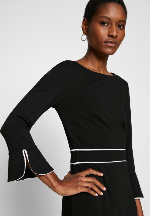 sievietes maiņu kleita melna/balta 2LHT98 Anna Field