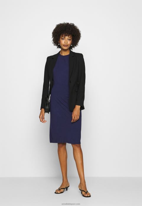 sievietes maiņu kleita vakara zila 2LHT122 Anna Field