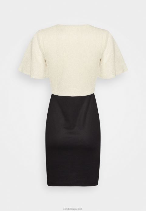 sievietes maiņu kleita zelta/melna 2LHT206 Anna Field