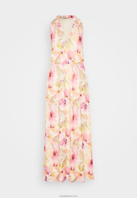 sievietes maxi kleita balta/rozā 2LHT223 Anna Field