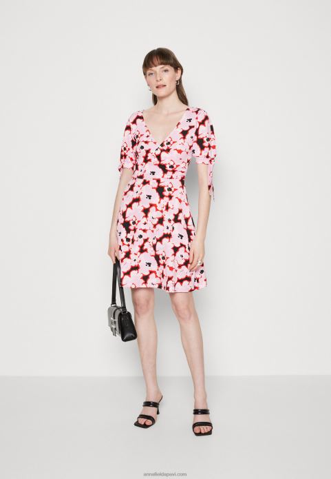 sievietes rozā dienas kleita 2LHT30 Anna Field