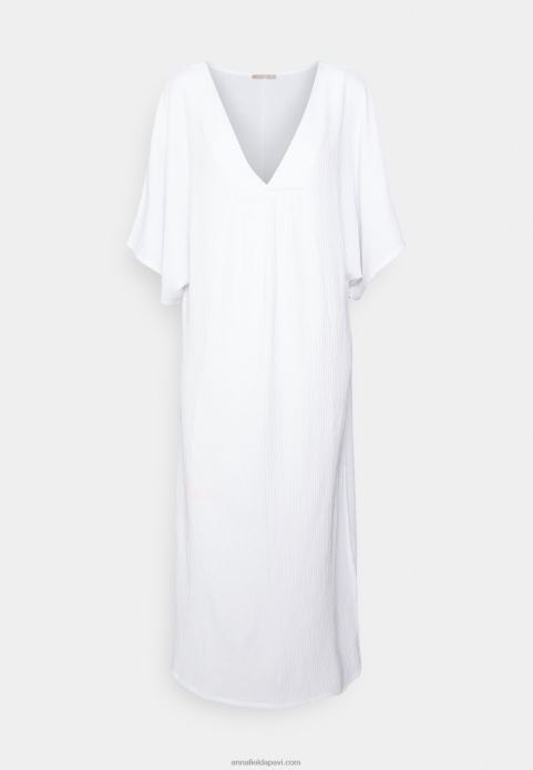 sievietes v priekšējā pludmales kleita maxi kleita weiss 2LHT222 Anna Field