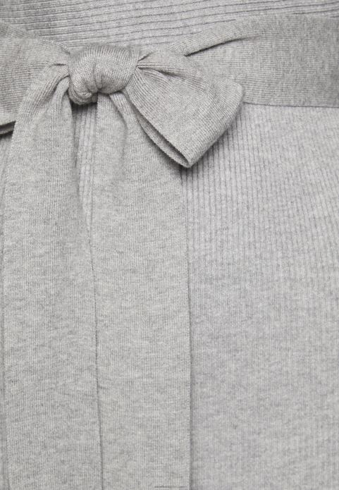 sievietes wrap v ausschnitt mini stricckleid mit grtel shift kleita plankumaina pelēka 2LHT216 Anna Field