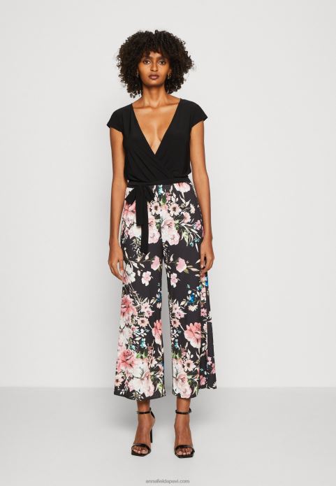 sievietes kombinezons melns/daudzkrāsains 2LHT873 Anna Field