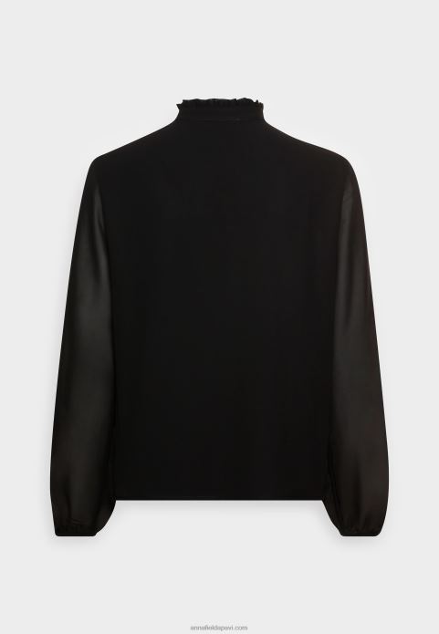 sievietes blūze melna 2LHT701 Anna Field