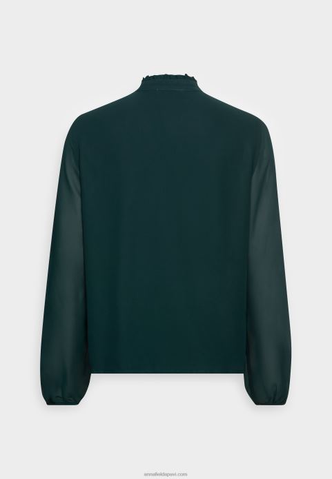 sievietes blūze zaļa 2LHT704 Anna Field