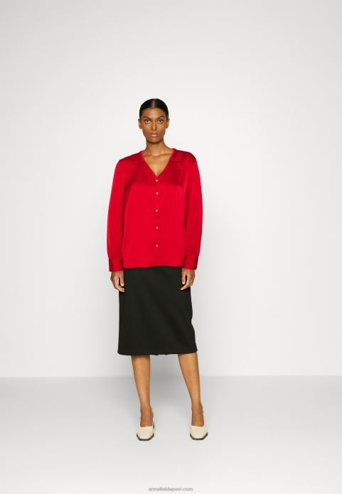 sievietes pogājama blūze sarkana 2LHT678 Anna Field