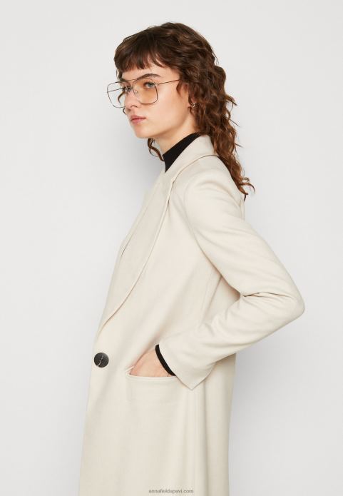 sievietes klasisks mētelis bēšs 2LHT911 Anna Field