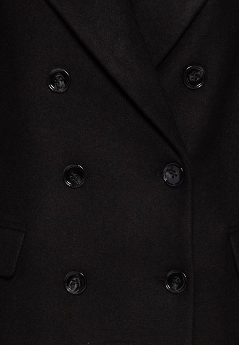 sievietes klasisks mētelis melns 2LHT913 Anna Field