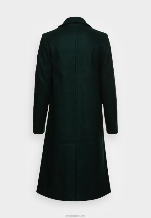 sievietes klasisks mētelis tumši zaļš 2LHT912 Anna Field