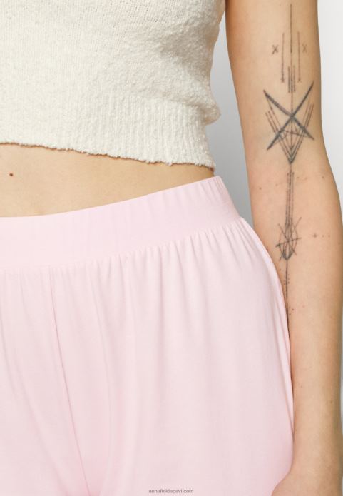 sievietes 2 paciņu pidžamas apakšbikses melnas/baltas 2LHT1075 Anna Field