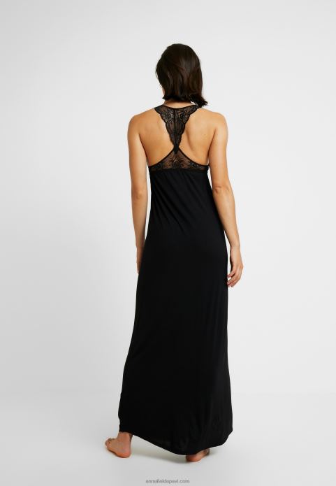 sievietes anna gara viskozes kleita melna naktskrekla 2LHT1057 Anna Field