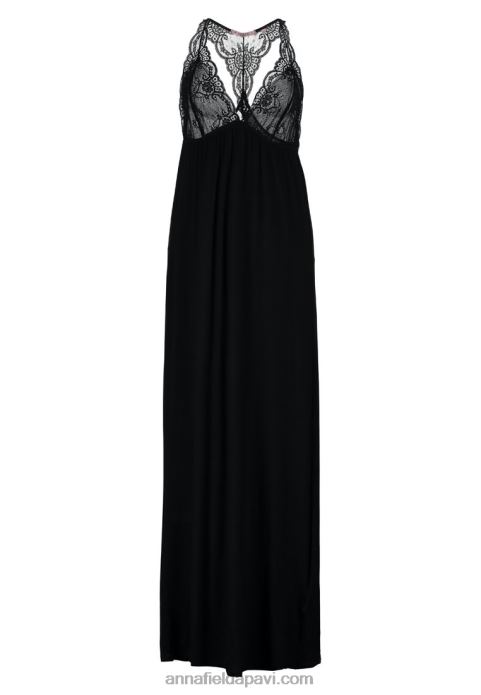 sievietes anna gara viskozes kleita melna naktskrekla 2LHT1057 Anna Field