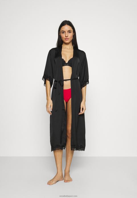 sievietes halāts melns 2LHT1083 Anna Field