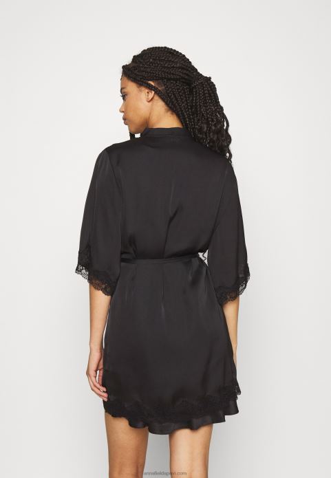 sievietes halāts melns 2LHT1085 Anna Field