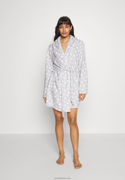 sievietes halāts pelēks/balts 2LHT1093 Anna Field