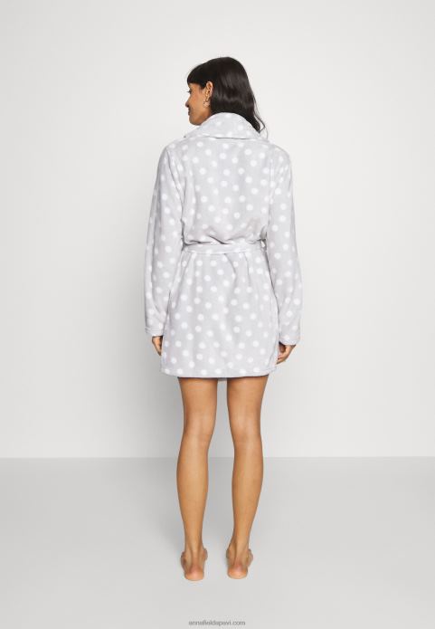 sievietes halāts pelēks/balts 2LHT1093 Anna Field