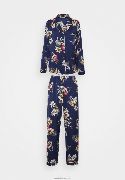 sievietes komplekts pidžamas tumši zils 2LHT1070 Anna Field